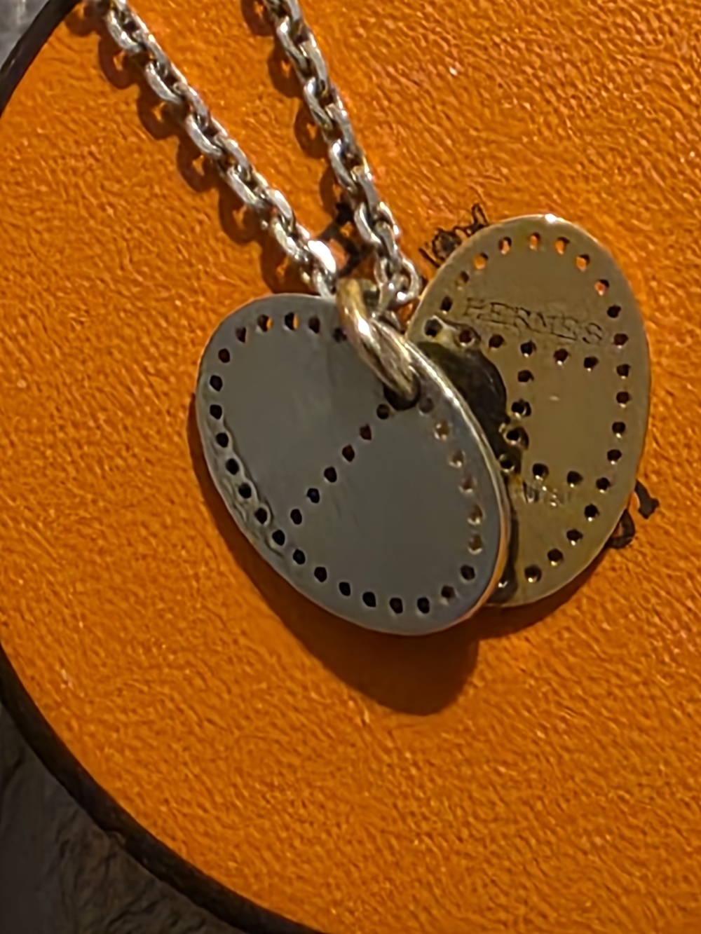 Hermes Necklace/ 18ktgold & Sterling Silver/ Gorgeous